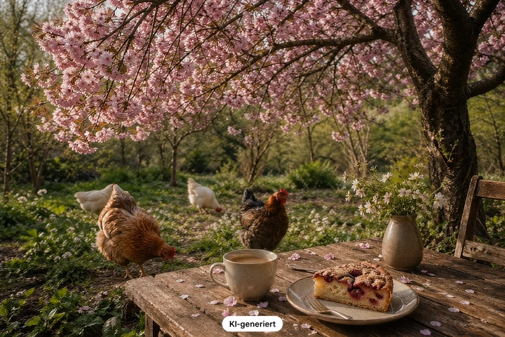 Kaffee und Verweilen im Hofladen